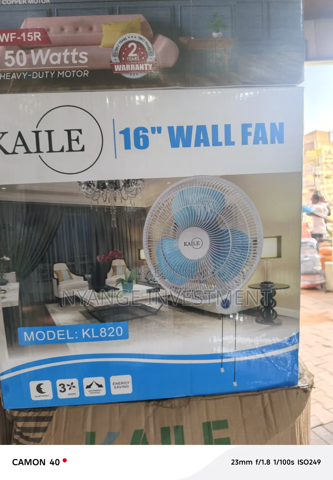 Wall Fan Kaile 16 Inches.