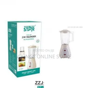 2-in-1 Electric Blender (Model ST-5597) Features a 1.5-Liter Capacity