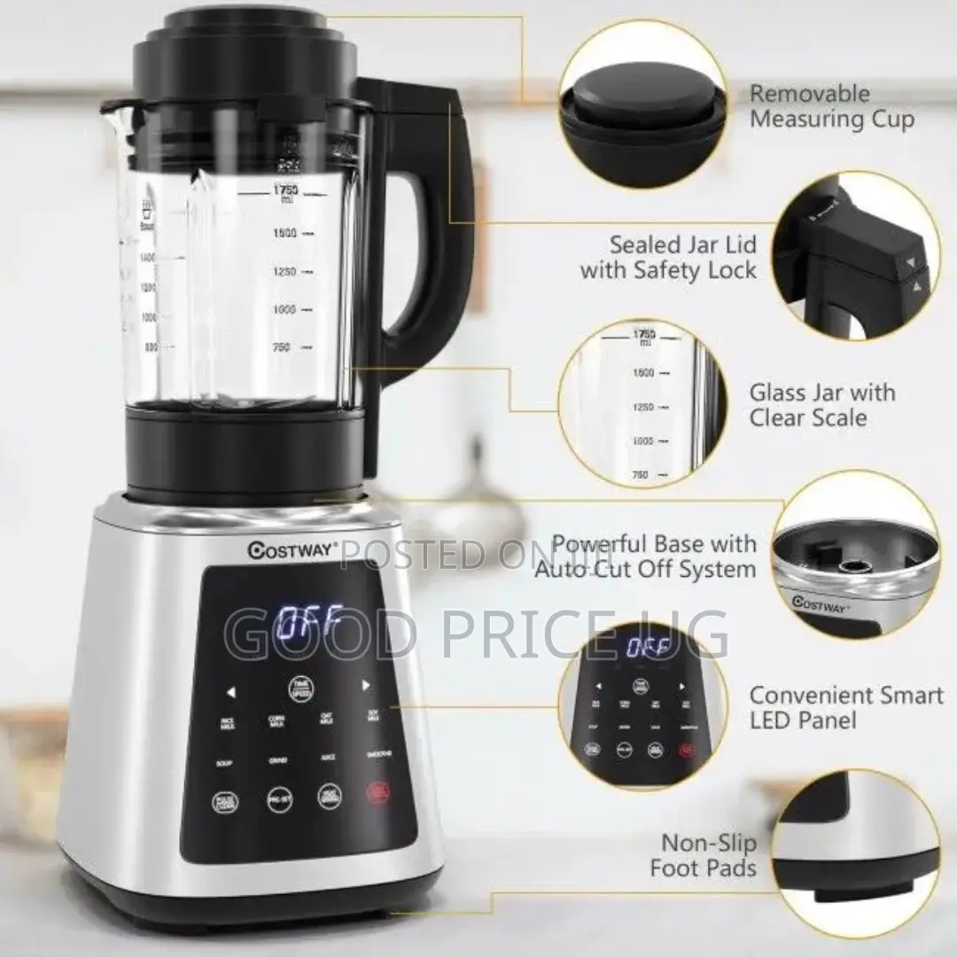 Costway Professional Countertop Blender 8-in-1 Smoothie Soup Blender