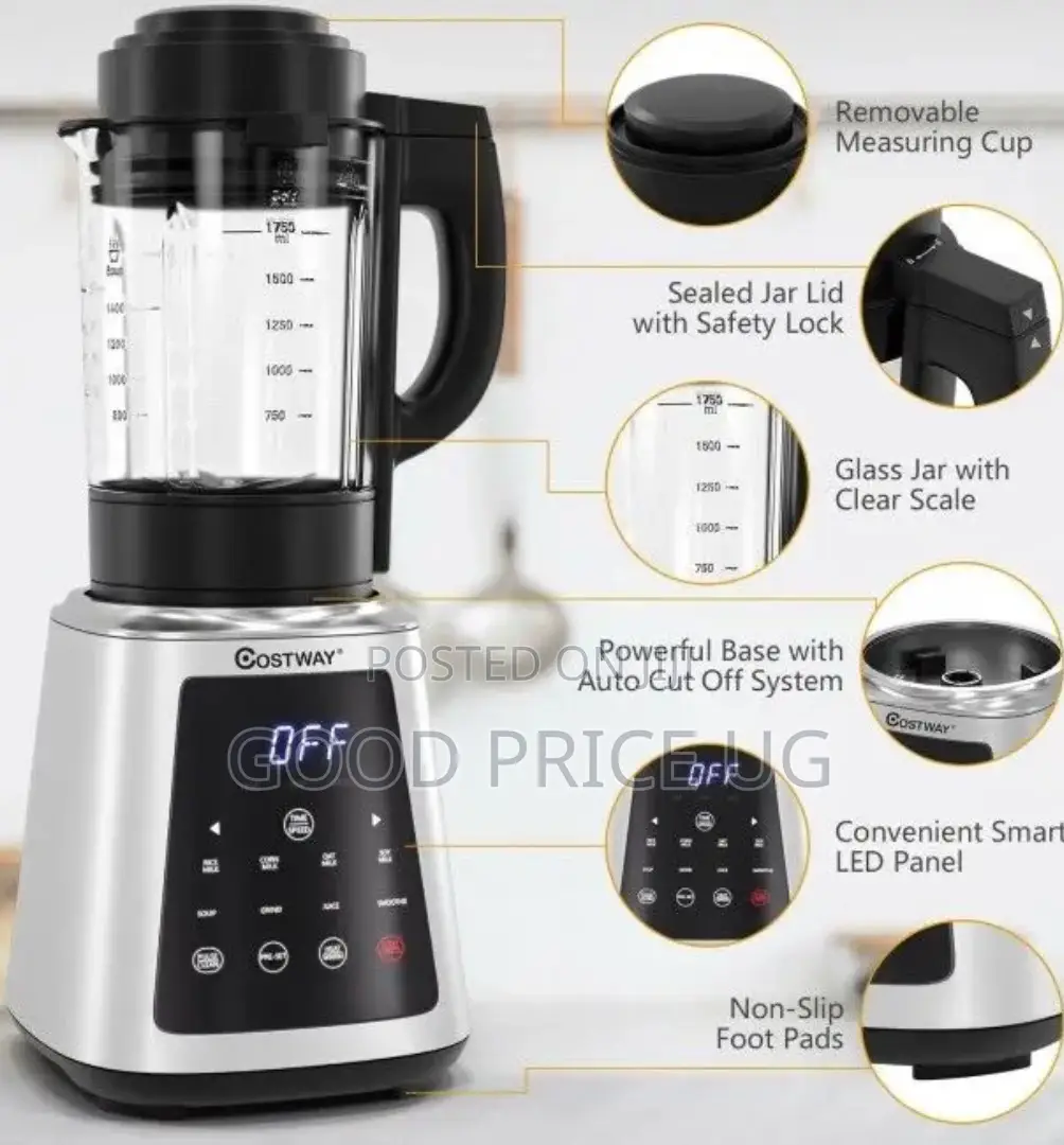 Costway Professional Countertop Blender 8-in-1 Smoothie Soup Blender