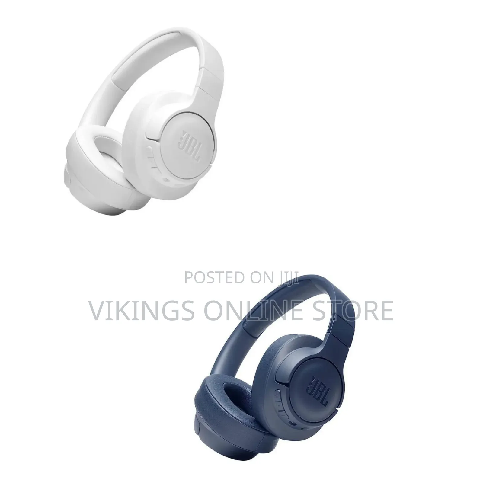 White JBL Tune 710BT Wireless Over-Ear Headphones