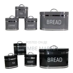 Set of 4 Stylish Kitchen Canisters