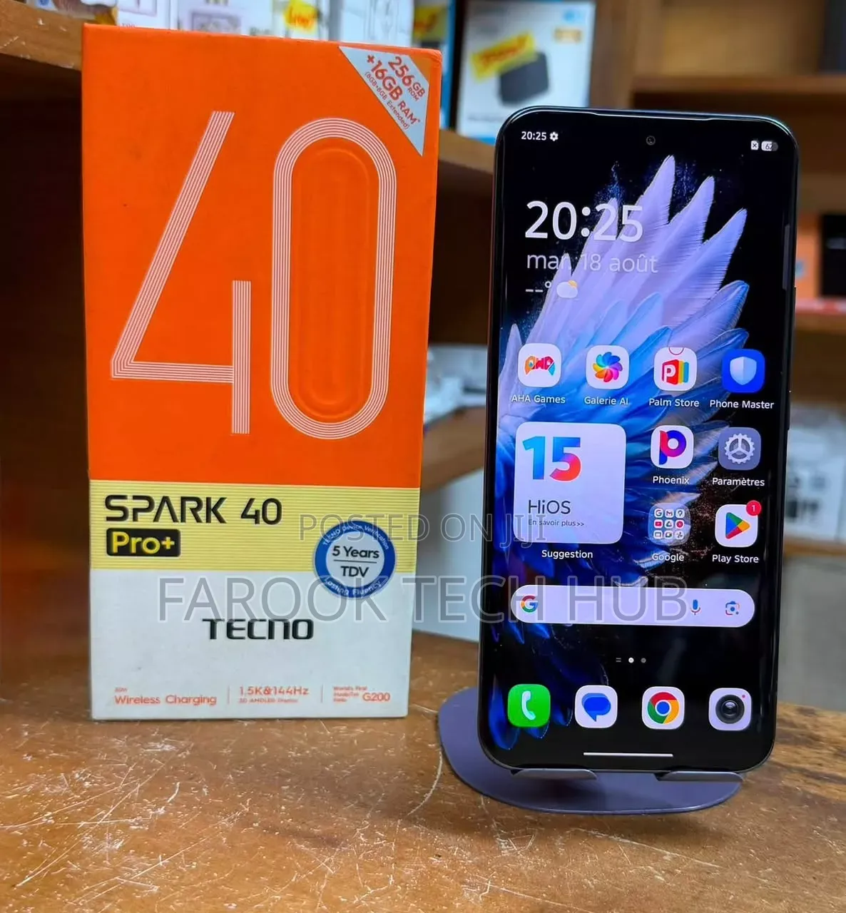 New Tecno Spark 40 Pro+ 256 GB Black