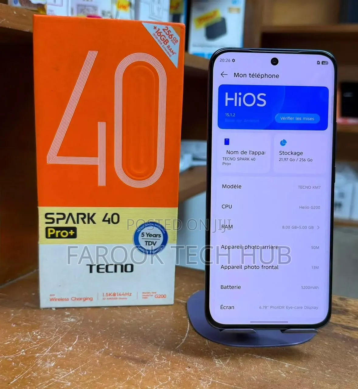 New Tecno Spark 40 Pro+ 256 GB Black