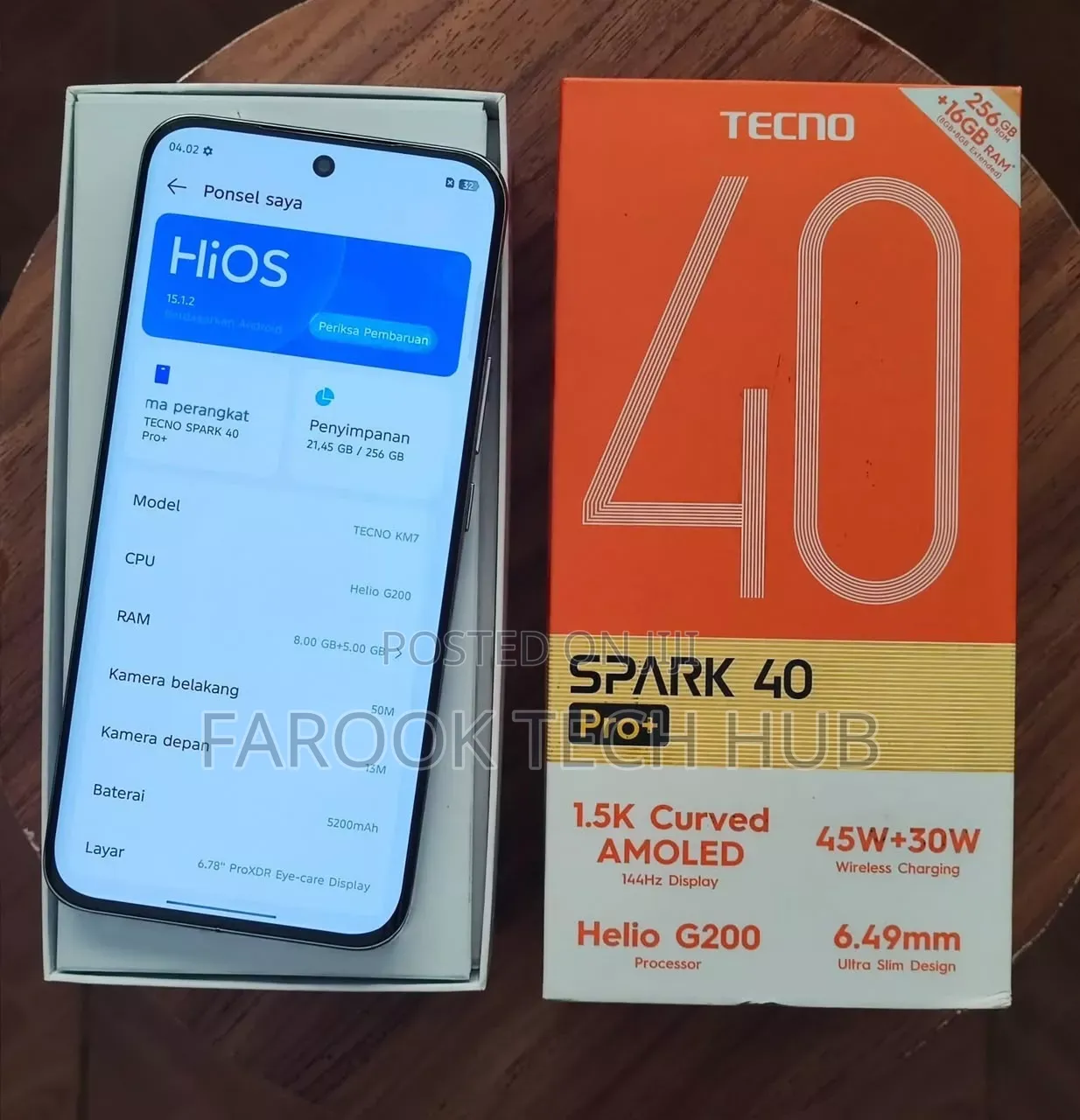 New Tecno Spark 40 Pro+ 256 GB Black