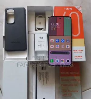 New Tecno Spark 40 Pro+ 256 GB Black
