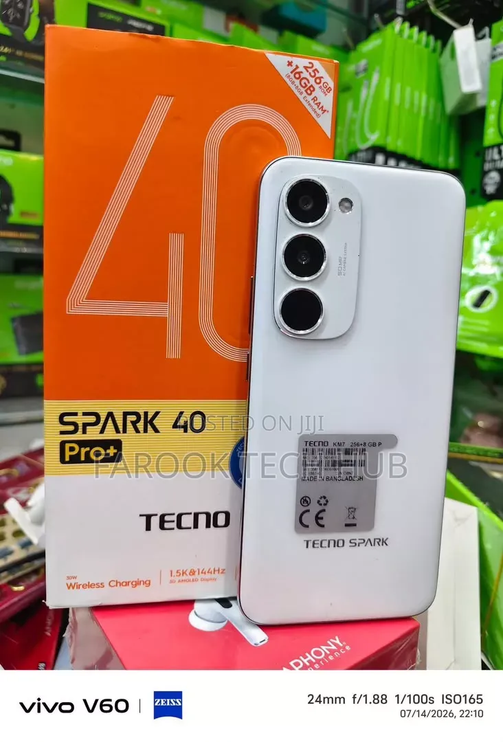 New Tecno Spark 40 Pro+ 256 GB White