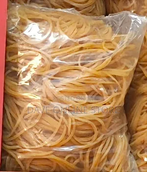 Bulk Package of Yellow, Natural Elastic Rubber Bands