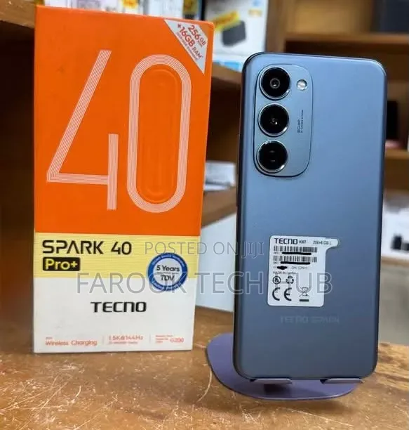 New Tecno Spark 40 Pro+ 256 GB Black
