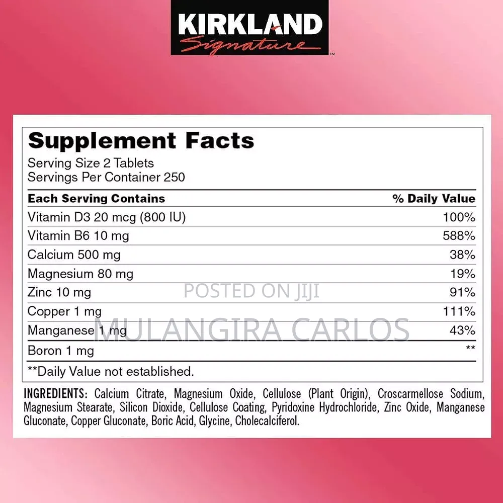 Calcium Citrate, Magnesium & Zinc