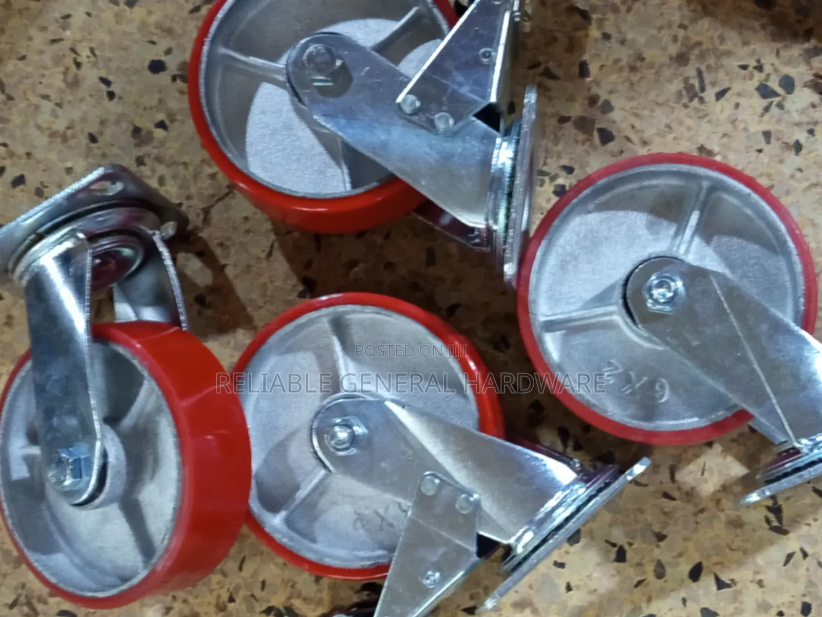 Caster Wheels Tyres 4 Pieces Heavy Duty Size 6 Inches