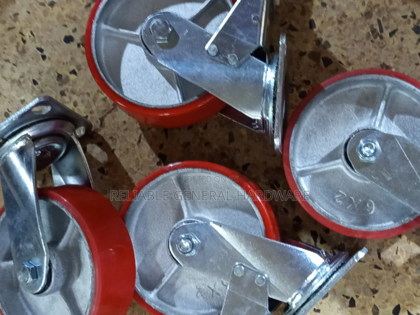 Caster Wheels Tyres 4 Pieces Heavy Duty Size 6 Inches