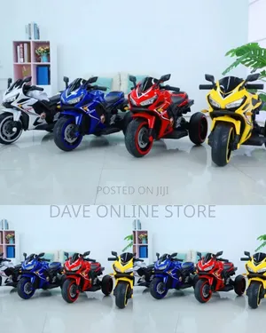 Children's 3-Wheeled Electric Rechargeable Ride-on Motorcycles