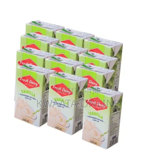 24 Pack Fresh Dairy Flavored Milk 250ml Strawberry,Vanilla & Chocolate
