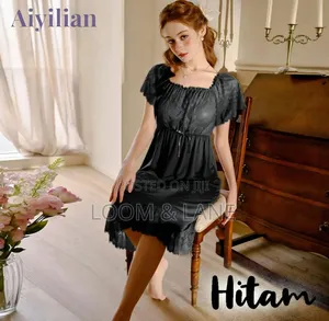 Vintage-Style Lace Babydoll Nightgown