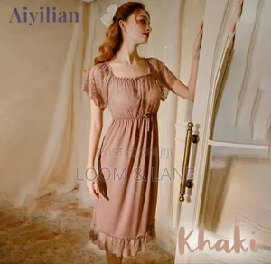 Vintage-Style Lace Babydoll Nightgown