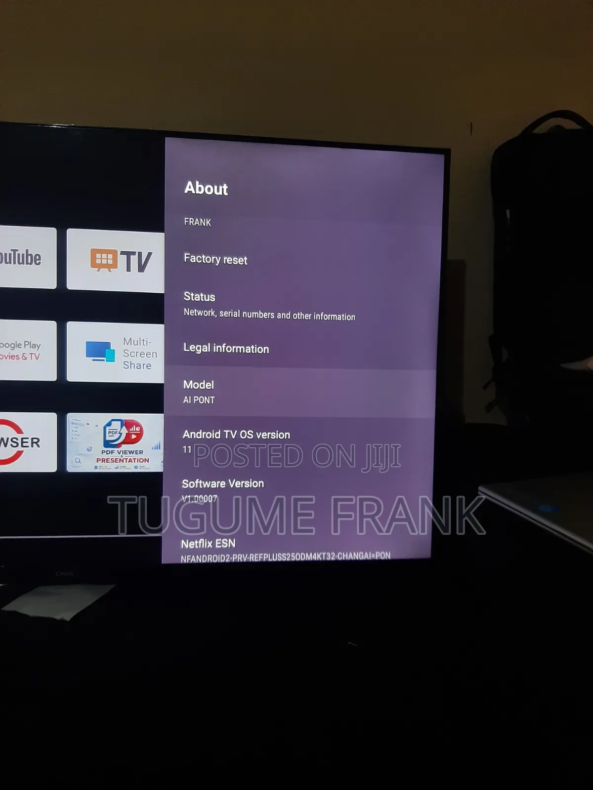 Chiq TV 50"