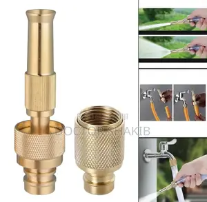 Solid Brass Adjustable High-Pressure Hose Nozzle