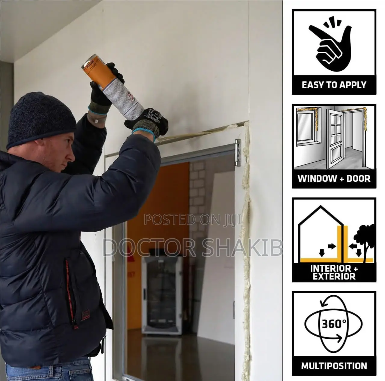 Multi-Purpose Expandable PU Foam Insulation Sealant