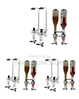 2-Bottle Wall-Mounted Spirit Dispenser and Optical Pourer