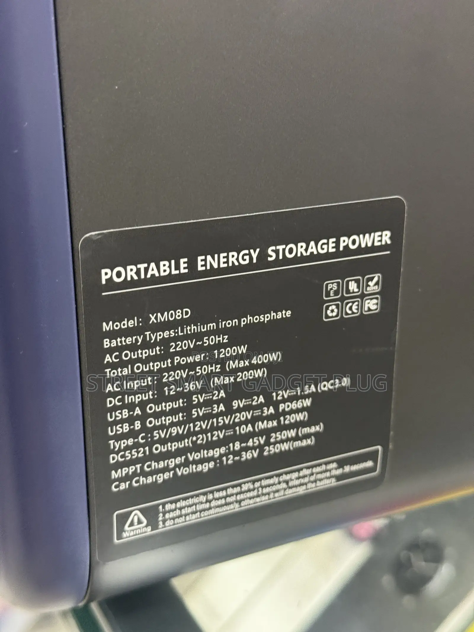 1200w Portable Power Station lifePO4