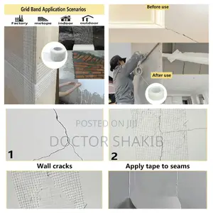 Self-Adhesive Joint Fiberglass Mesh Tape (50mm X 45 Meters)