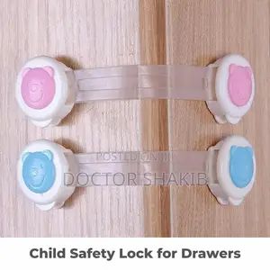 2pcs Child Safety Lock for Drawers, Doors and Cabinet Locking Latch