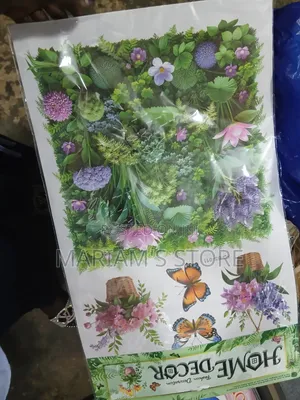 Self-Adhesive 3D Floral Plant Stand and Hanging Flower Wall Sticker