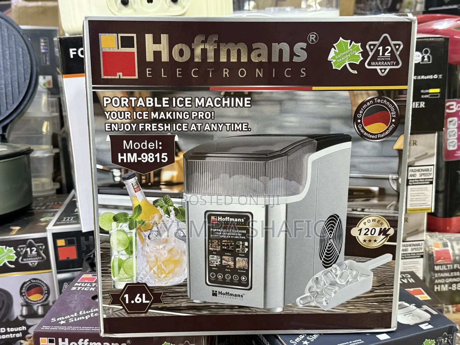 Hoffmans Electronics Portable Ice Machine 1.6L (HM-9815)