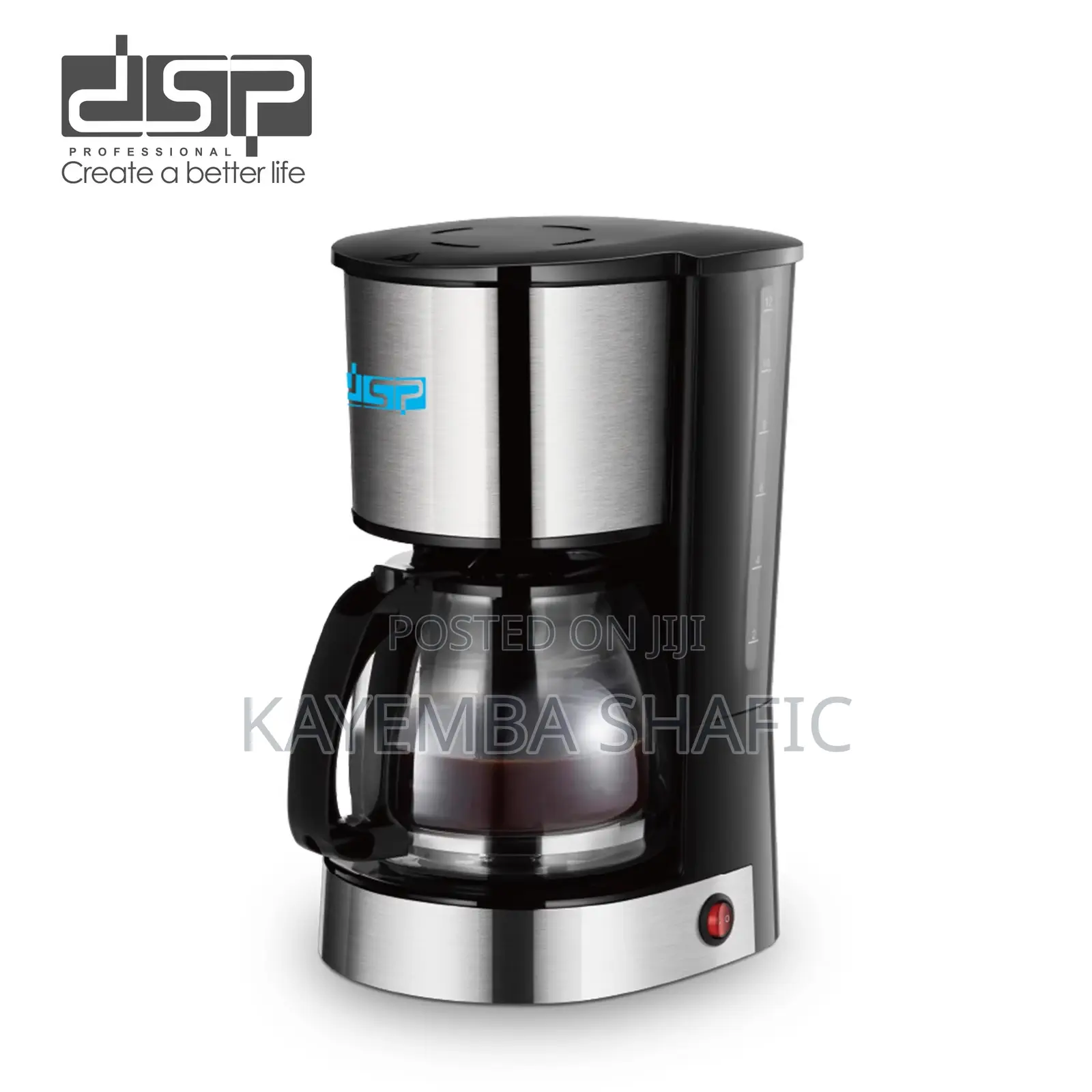 DSP 1.5L Drip Coffee Maker Machine - 800W (KA3128)