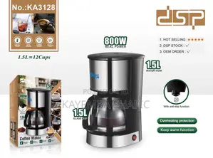 DSP 1.5L Drip Coffee Maker Machine - 800W (KA3128)