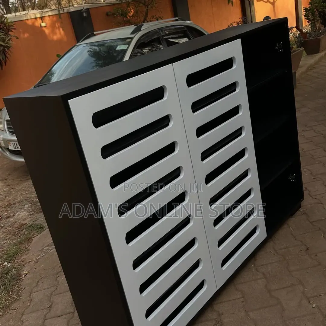 Shoe Rack White and Black