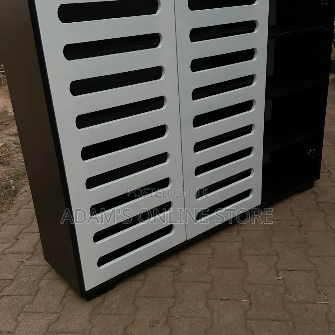 Shoe Rack White and Black