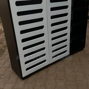 Shoe Rack White and Black