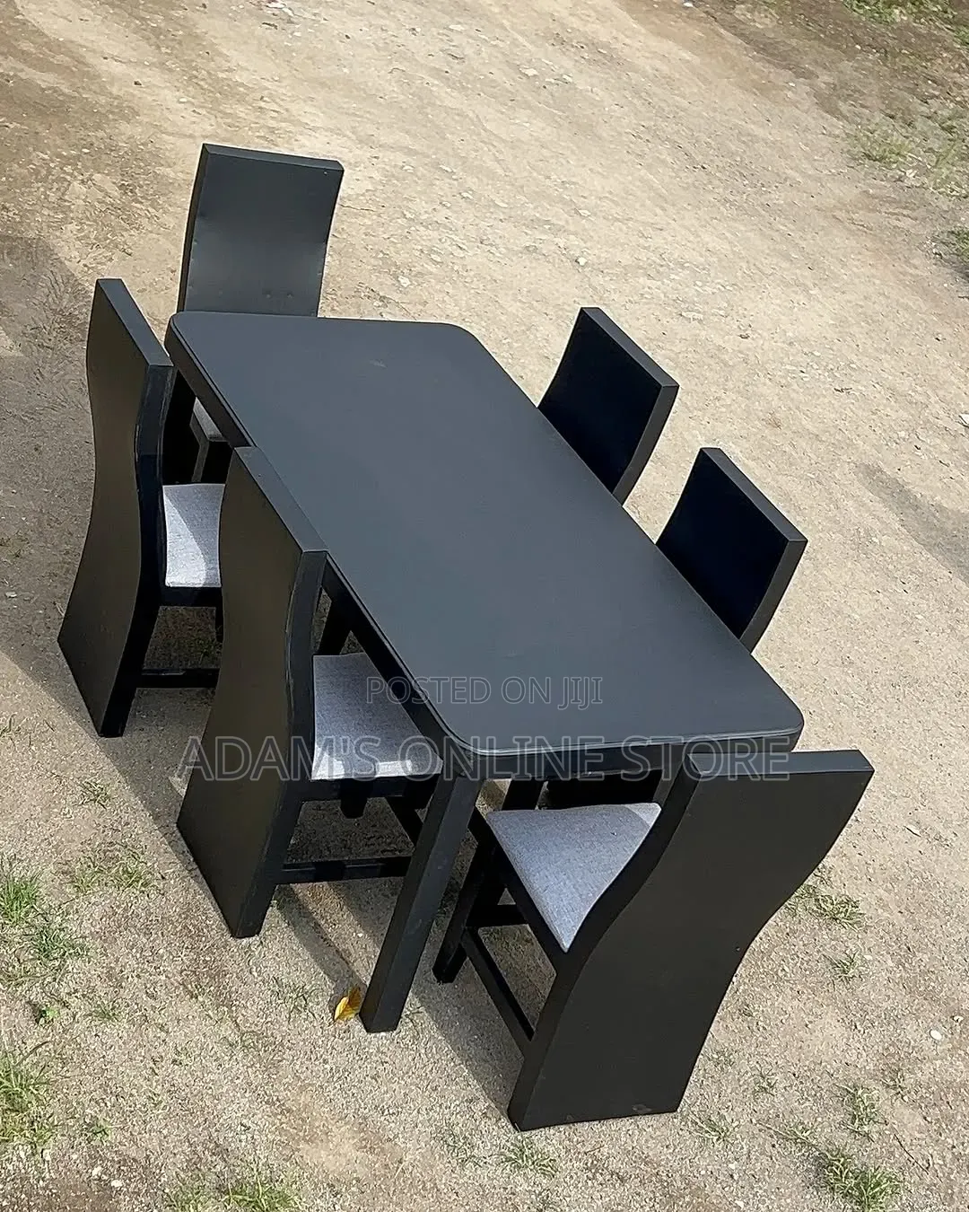 Black Dining Table for 6 Seater
