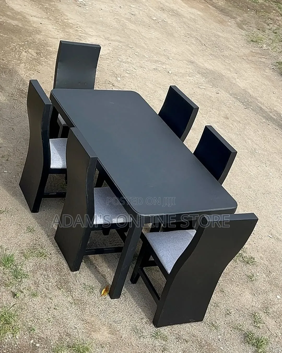 Black Dining Table for 6 Seater