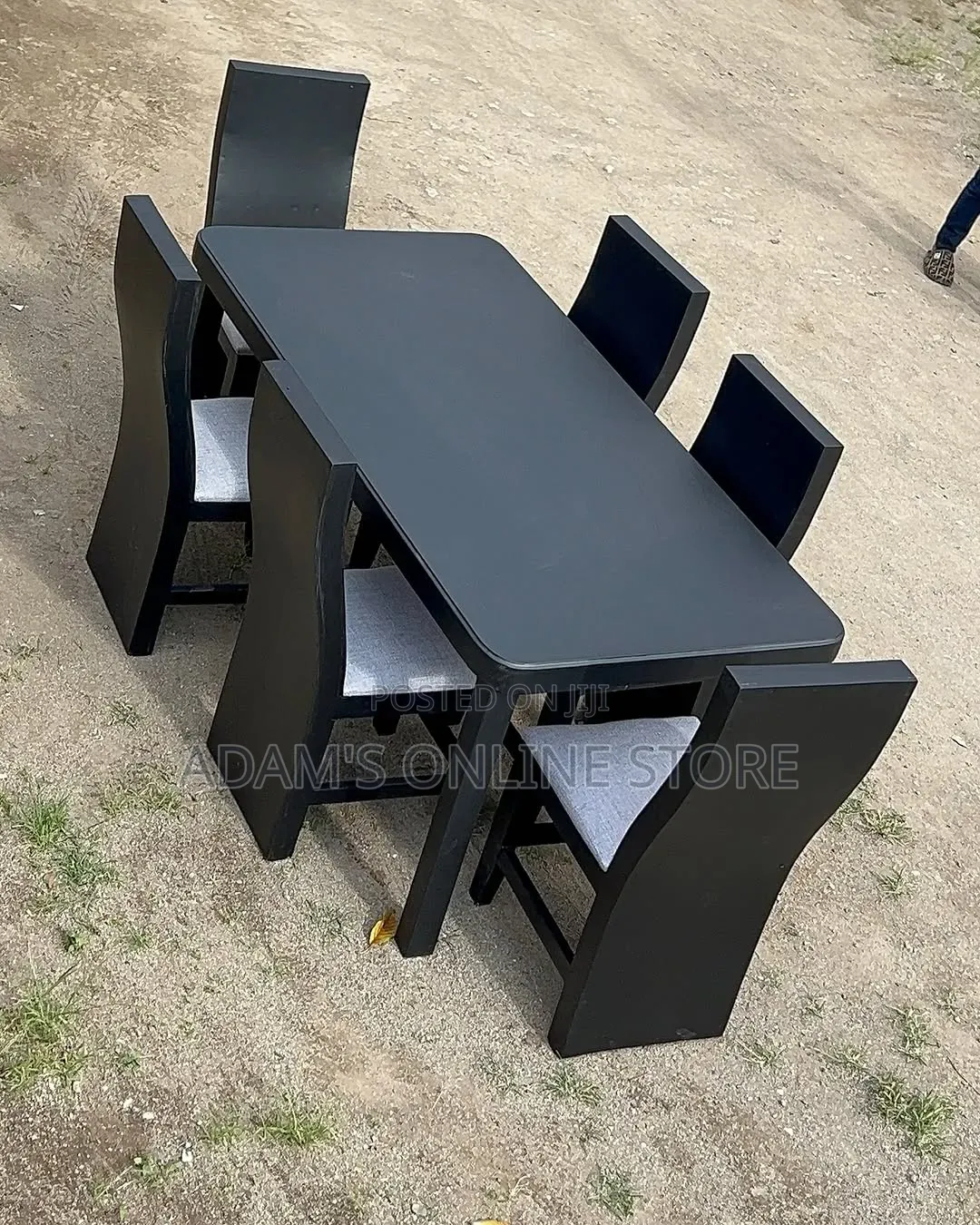 Black Dining Table for 6 Seater