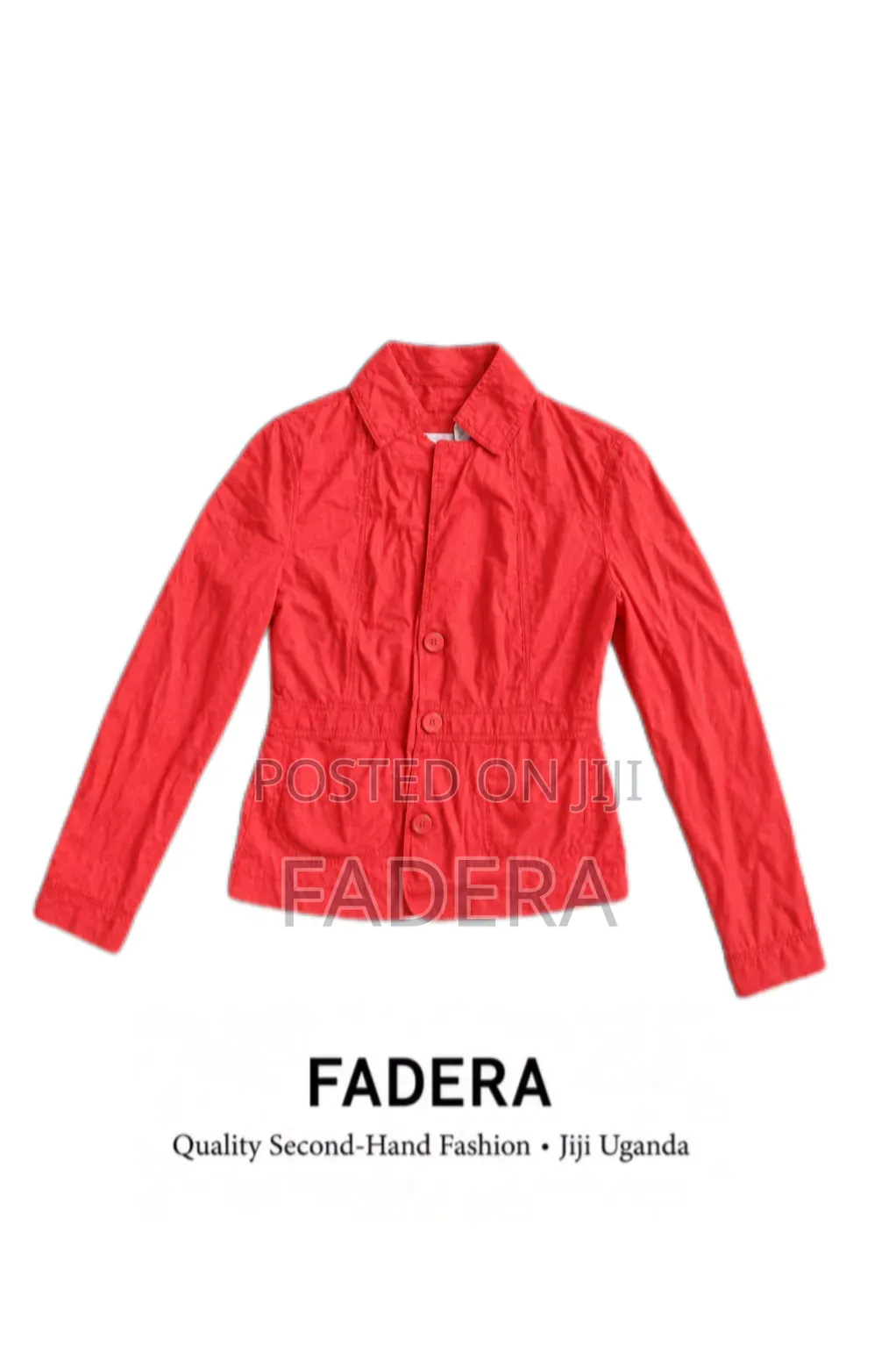 Bright Orange Long-Sleeve Coat