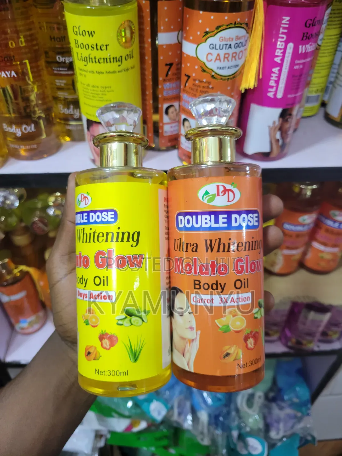 Double Dose Molato Glow Body Oil.
