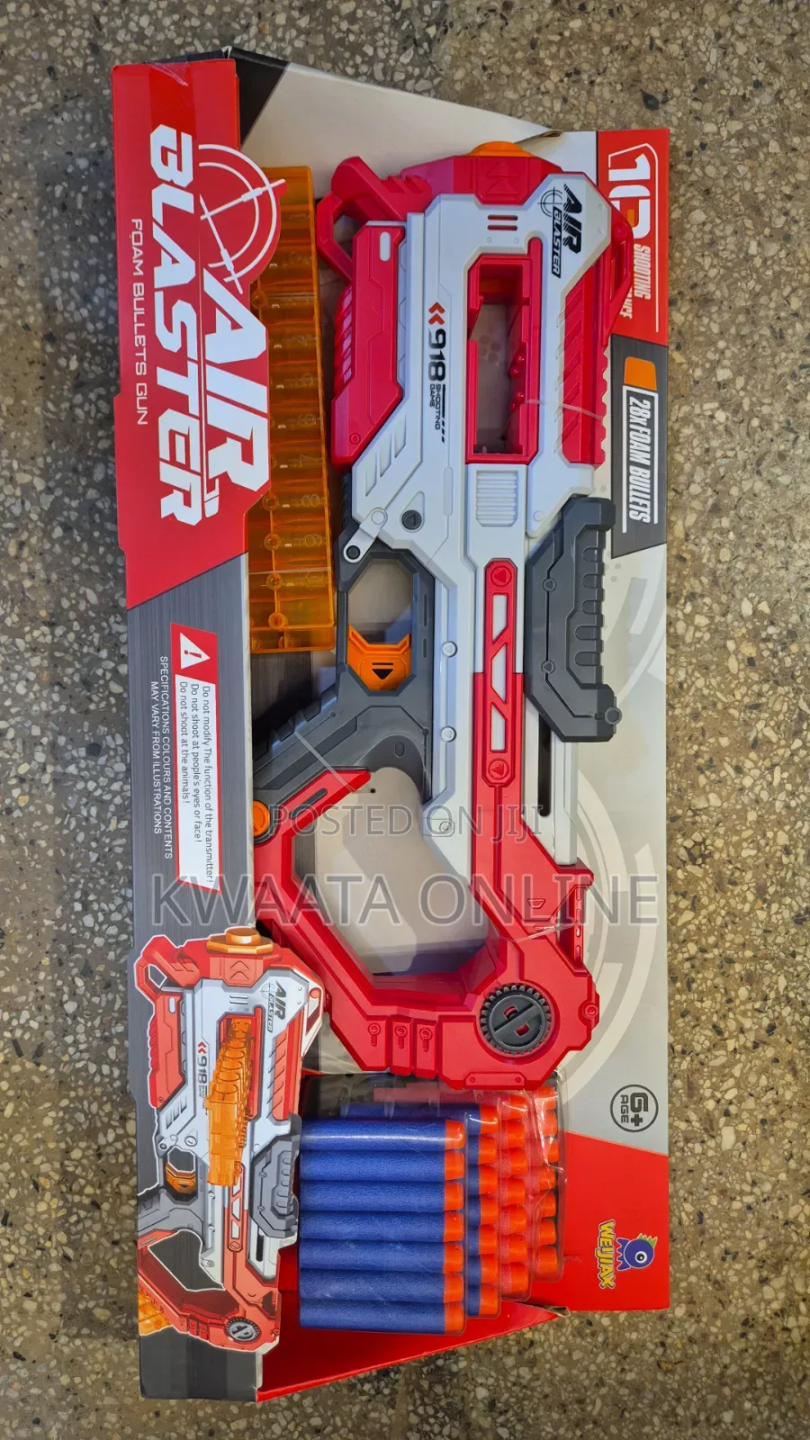 Toy Gun Blaster With Safety Bullets 28 Rounds for Long-Lasting Play