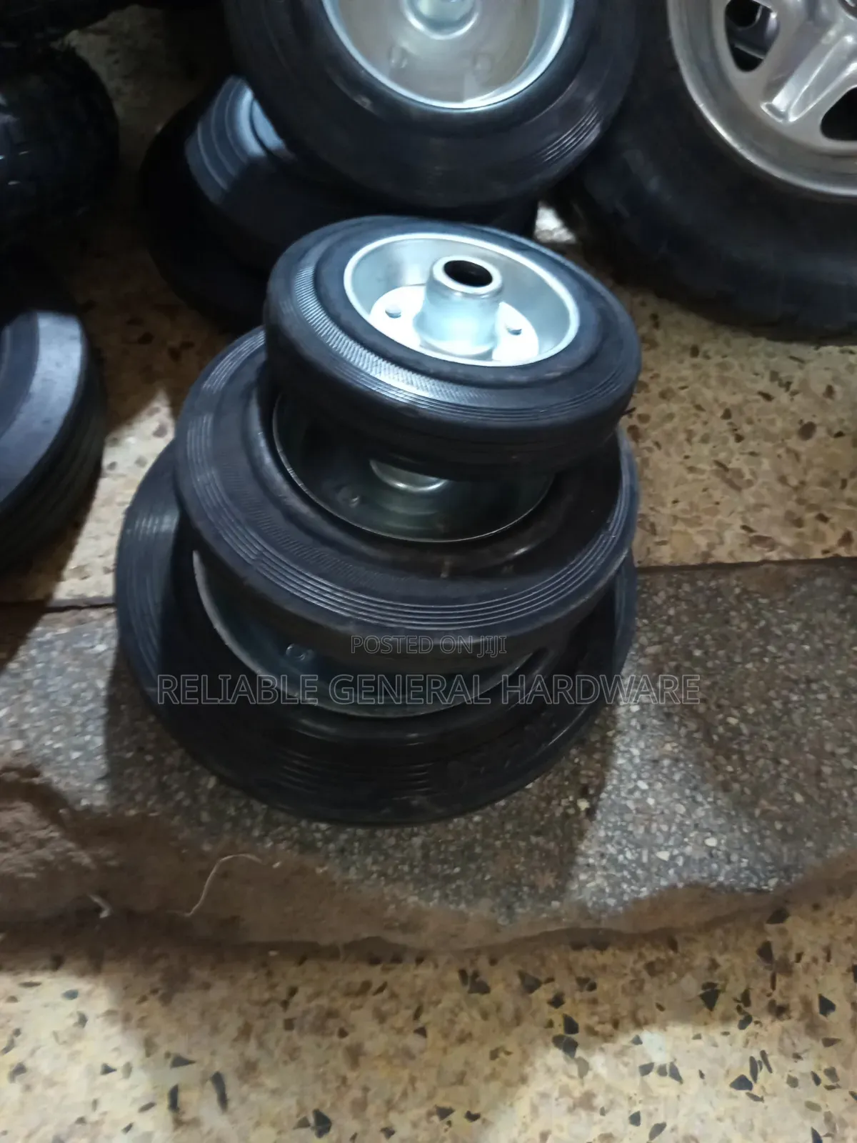 Caster Tyre Wheels 8 Inches Black