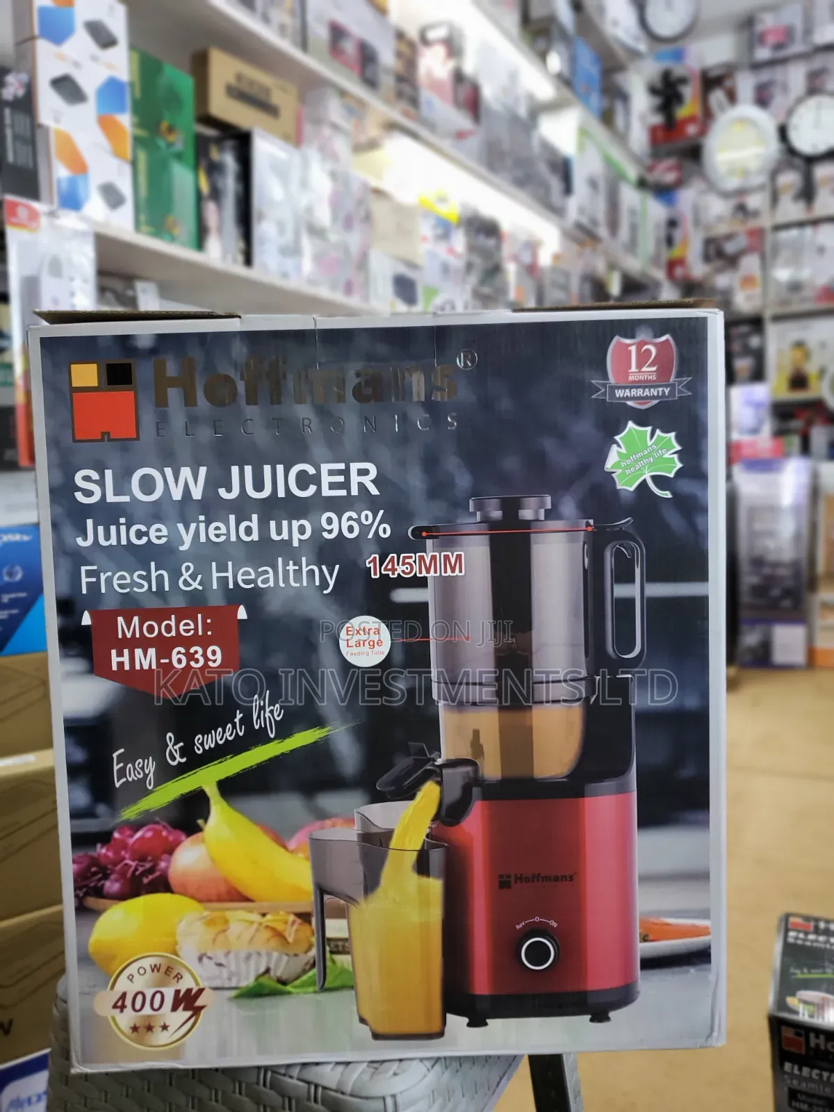 Hoffmans HM-639 Slow Juicer, a 400W Cold-Press Kitchen Appliance