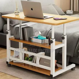 Laptop Table With Shelves
