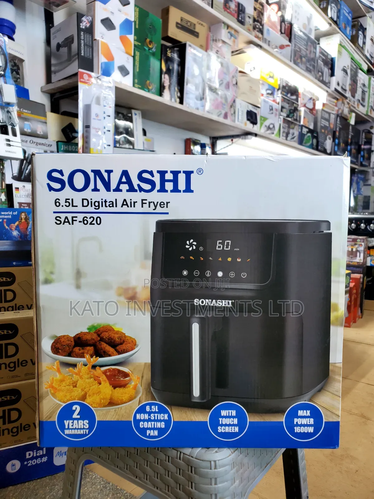Sonashi 6.5L Air Fryer With Rapid Air Technology for Healthy Cooking