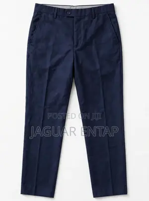 Men Navy Blue Formal Trouser Size 32 (M)- F.B Fashions