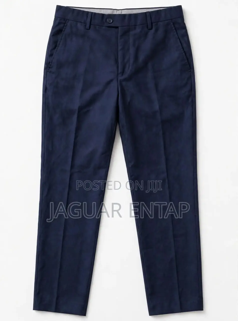 Men Navy Blue Formal Trouser Size 32 (M)- F.B Fashions
