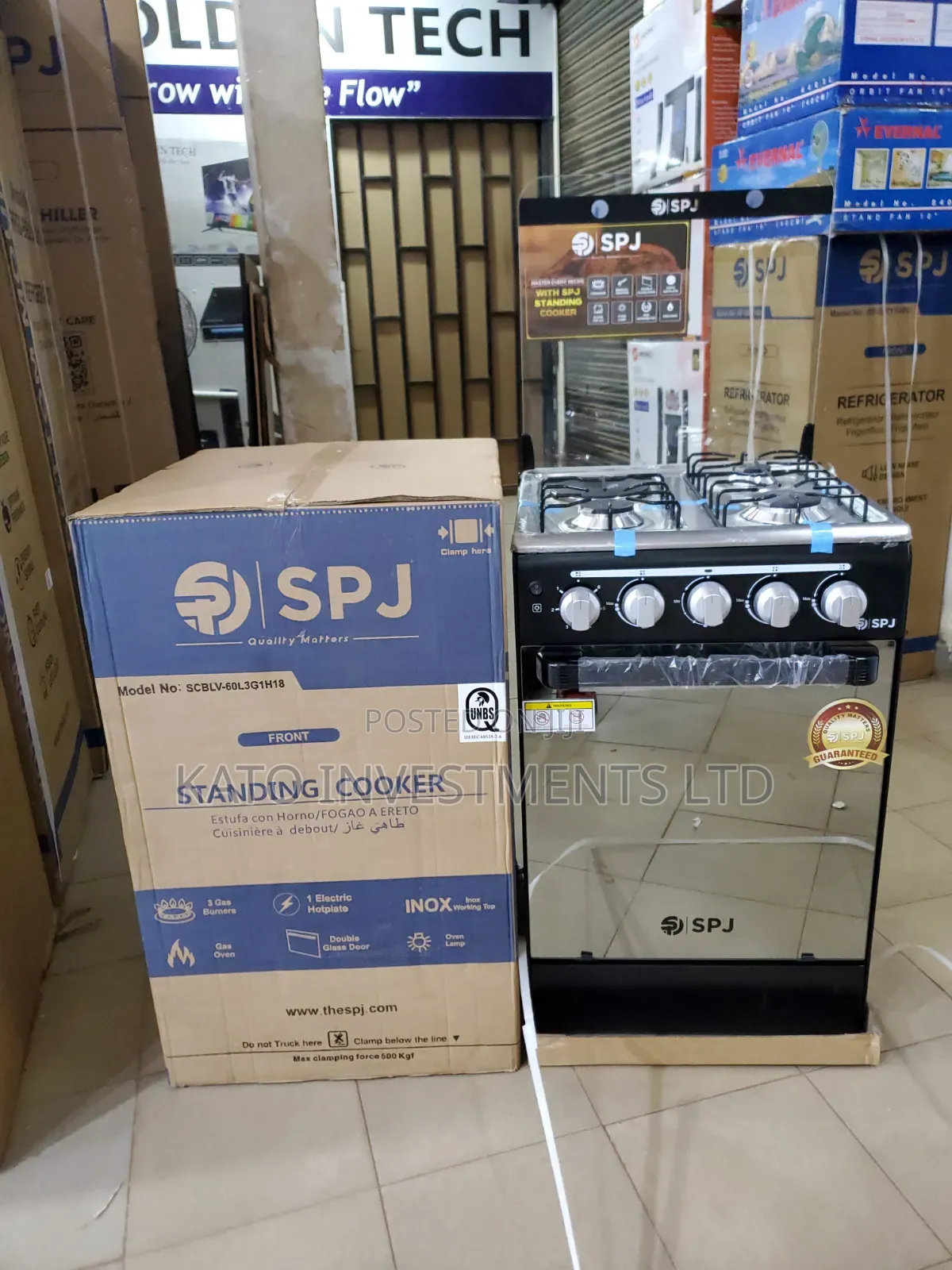 SPJ Standing Cooker (Model SCBLV-60L3G1H18)