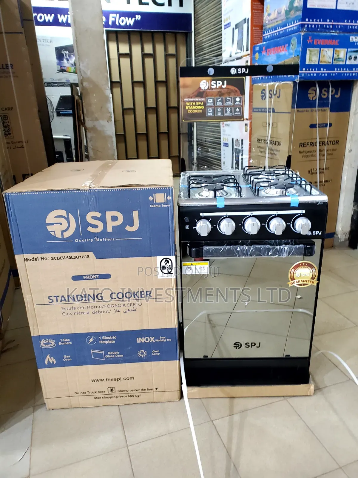 SPJ Standing Cooker (Model SCBLV-60L3G1H18)