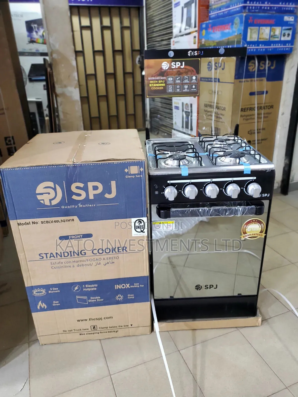 SPJ Standing Cooker (Model SCBLV-60L3G1H18)
