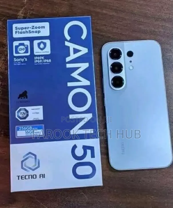 New Tecno Camon 50 256 GB Blue